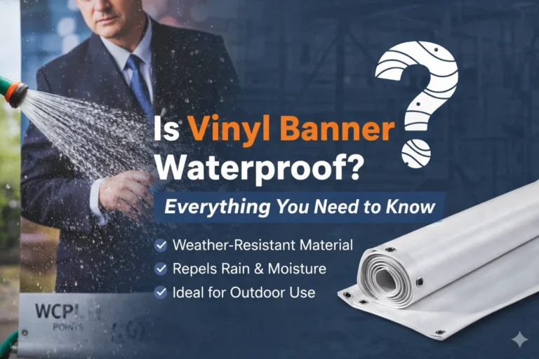 is vinyl banner waterproof
